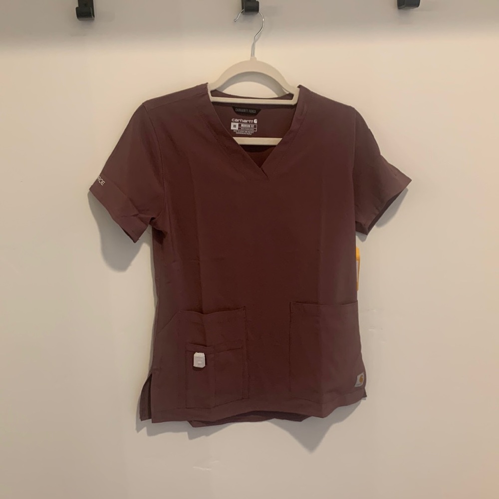 Purple carhartt scrub top size XS